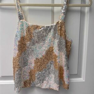 Anthropologie Porridge Tallulah sequined tank